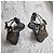 Giuseppe Zanotti Sandali wedge decorati Nero Metallico - vista 5