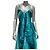 Zuhair Murad Seiden-Maxi-Abendkleid Smaragdgrün IT 42 Gebraucht - Ansicht 5