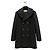 Céline Celine Black Double-Breasted Wool Coat, Size 38  Pre-owned - view 4