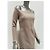 Fendi 2018 Beige Off-Shoulder Midi Kleid Sz.42 Gebraucht - Ansicht 2
