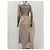 Fendi 2018 Beige Off-Shoulder Midi Kleid Sz.42 Gebraucht - Ansicht 5