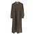 Autre Marque Stand Studio Alte Midi-Kleid aus schwarzem Leder