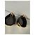 Chanel Coppia di polsini in pelle nera logo CC Nero D'oro - vista 3
