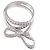 Anello Chanel Ruban de Diamond Band Ring in oro bianco 18K - vista 3