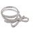 Anello Chanel Ruban de Diamond Band Ring in oro bianco 18K - vista 4
