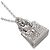 Hermès Collier Hermes Amulette Birkin Diamants en Or Blanc 18K - vue 3