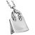 Hermès Collier Hermes Amulette Birkin Diamants en Or Blanc 18K - vue 4