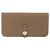 Hermès Hermes Dogon Long Bi-fold Geldbörse Taupe