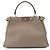 Borsa Fendi Selleria Peekaboo Regular Beige - vista 3