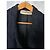 Giorgio Armani Textured Wool Double-Breasted Jacket Black Dark blue - view 2