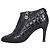 Timeless Stivaletti con zip in pelle matelassé nera CHANEL 37.5 Usato