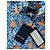 Autre Marque Botter Second Skin Rollkragen-Oberteil mit Blumenprint Weiß Blau Orange - Ansicht 2