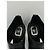 Christian Dior "Temptation" Open-Toe Leather and Python Heels Black - view 10