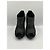 Christian Dior "Temptation" Open-Toe Leather and Python Heels Black - view 3