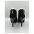 Christian Dior "Temptation" Open-Toe Leather and Python Heels Black - view 5