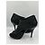 Christian Dior "Temptation" Open-Toe Leather and Python Heels Black - view 6