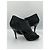 Christian Dior "Temptation" Open-Toe Leather and Python Heels Black - view 7