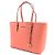 Borsa Tote Michael Kors in Pelle Saffiano - Corallo Rosa - vista 2