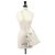 Sac à main épaule Loewe Flamenco Clutch Medium Blanc - vue 10