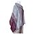 Free People Poncho mit geometrischem Muster Weiß Grau Bordeaux - Ansicht 2