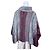 Free People Poncho mit geometrischem Muster Weiß Grau Bordeaux - Ansicht 3