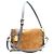 Borsa a tracolla Louis Vuitton Monogram Suede Calf Leather Side Trunk MM Marrone