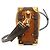 Borsa a tracolla Louis Vuitton Monogram Suede Calf Leather Side Trunk MM Marrone - vista 2