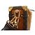 Borsa a tracolla Louis Vuitton Monogram Suede Calf Leather Side Trunk MM Marrone - vista 6