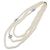 Collar de Perlas Triple CHANEL 10V Coco Mark Plata