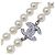 Collar de Perlas Triple CHANEL 10V Coco Mark Plata - vista 2