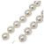 Collar de Perlas Triple CHANEL 10V Coco Mark Plata - vista 3