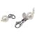 Collar de Perlas Triple CHANEL 10V Coco Mark Plata - vista 4