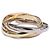 Anello Cartier Trinity in oro rosa, bianco e giallo D'oro - vista 2