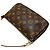 Sac à épaule Louis Vuitton Pochette Accessoires Marron - vue 3