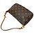 Louis Vuitton Pochette Accessoires Borsa a tracolla marrone - vista 3