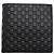 Cartera bi-fold Gucci de piel negra Negro