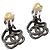 Chanel Camellia Coco Mark Strass-Stecker-Ohrringe - Ansicht 4