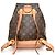 Zaino Louis Vuitton Montsouris MM Marrone - vista 2