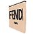 Clutch Fendi in rafia x pelle con logo Nero Beige - vista 2