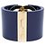 Bracciale rigido Gucci GG Interlocking D'oro Blu navy - vista 3