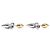Louis Vuitton Louisette Ohrstecker Silber Golden - vista 3