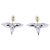 Louis Vuitton Louisette Ohrstecker Silber Golden - vista 6