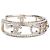 Chanel Armreif Hellgold mit Strass-Logo - Ansicht 4