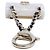 Charm per borsa Chanel placcato oro bianco - vista 5