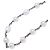 Collana Chanel in perle barocche e strass Coco Mark Argento - vista 2