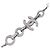 Collana Chanel in perle barocche e strass Coco Mark Argento - vista 3