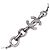 Collana Chanel in perle barocche e strass Coco Mark Argento - vista 4