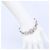 Pulseira de corrente Chanel com logo Coco e strass Prata - vista 10