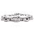 Pulseira de corrente Chanel com logo Coco e strass Prata - vista 2