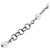 Pulseira de corrente Chanel com logo Coco e strass Prata - vista 3